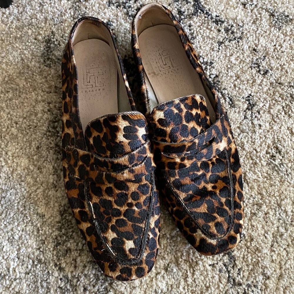 Leopard print LF loafers